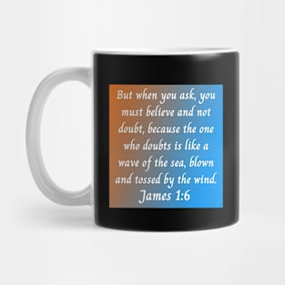 Bible Verse James 1:6 Mug